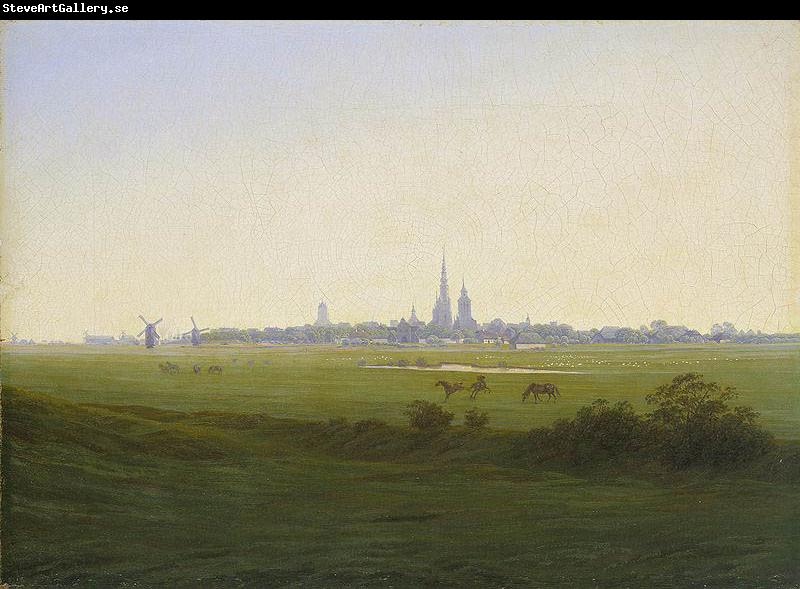 Caspar David Friedrich Wiesen bei Greifswald